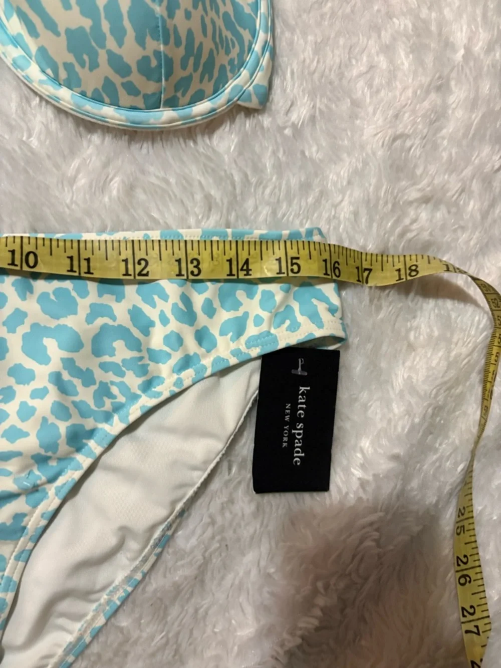 Kate Spade New York Regal Leopard print 2 Pieces Swimsuit bikini set Size XL